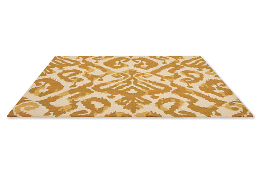 Sanderson Kasuri Ochre outdoor 446203