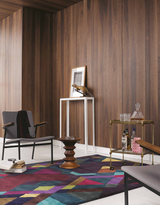 Laagpolig vloerkleed Ted Baker Mosaic Deep Purple 57607