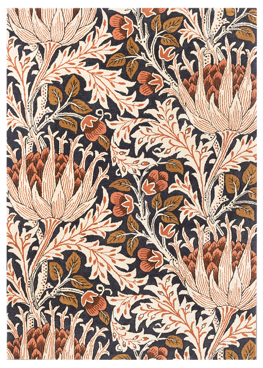Vloerkleed Morris & Co Artichoke Amber Charcoal 127103