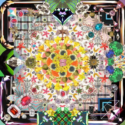 Laagpolig vloerkleed Moooi Carpets Jewels Garden