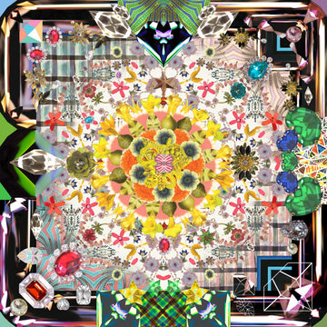 Laagpolig vloerkleed Moooi Carpets Jewels Garden