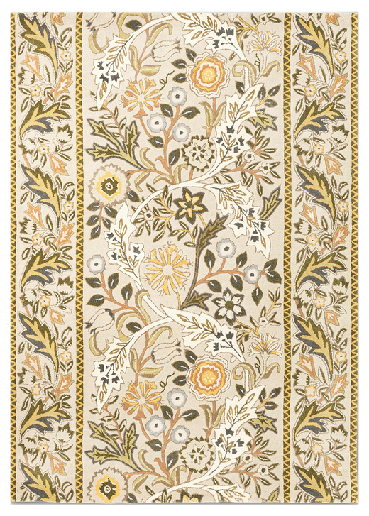 Vloerkleed Morris & co Wilhelmina Linen Mustard 127401