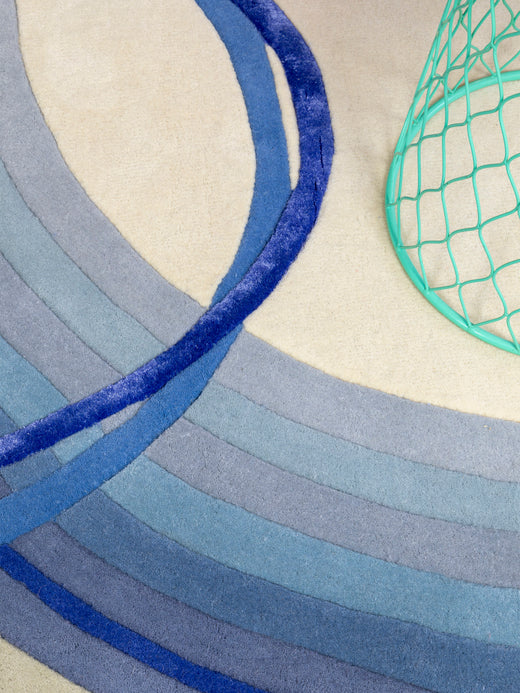 MOMO Rugs Designer Marie-Gon Sphere Cobalt