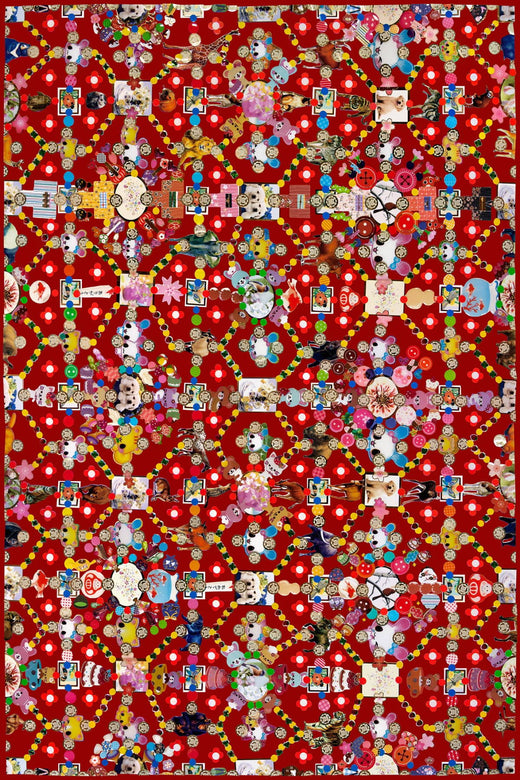 Laagpolig vloerkleed Moooi Carpets Obsession Red