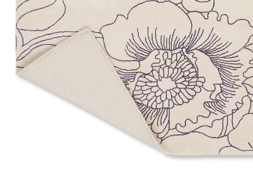 Vloerkleed Ted Baker Linear Floral Blue 162508