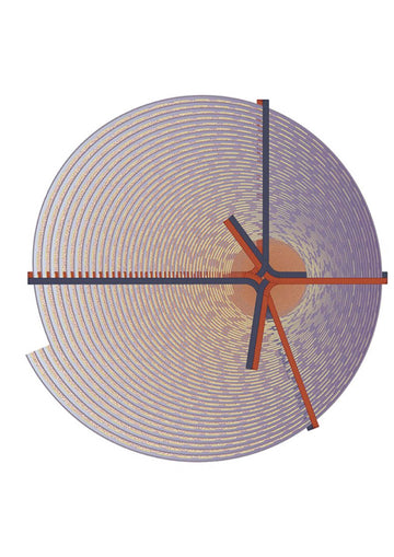 Laagpolig vloerkleed Moooi Carpets Bow Beijing