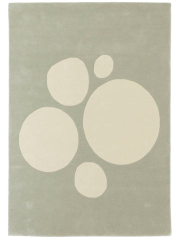 Vloerkleed Abstract en verfijnd Bubbles Eucalyptus