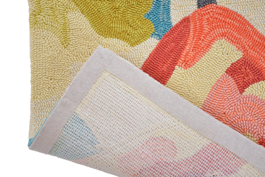 Vloerkleed Harlequin Verdaccio-Coral 442802