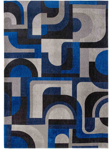 Vloerkleed Louis de Poortere Module Nuance Weimar Blue 9207