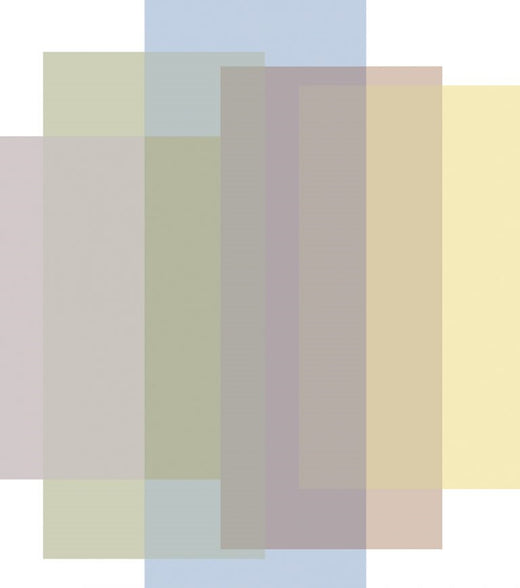 Laagpolig vloerkleed Moooi Carpets Blended 5 Colours Morning White
