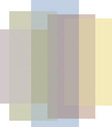 Laagpolig vloerkleed Moooi Carpets Blended 5 Colours Morning White