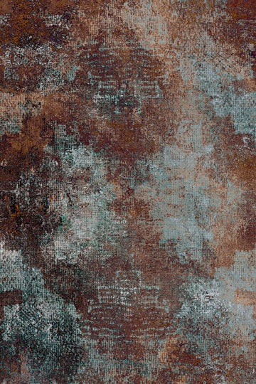 Laagpolig vloerkleed Moooi Carpets Erosion Rust