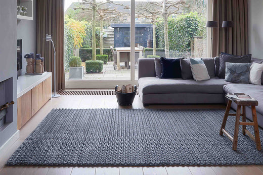 Structuur vloerkleed MOMO Rugs Kabel Antraciet