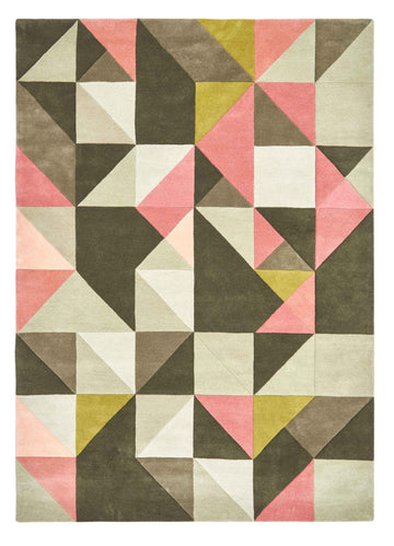 Laagpolig vloerkleed Claire Gaudion Tielles Rose