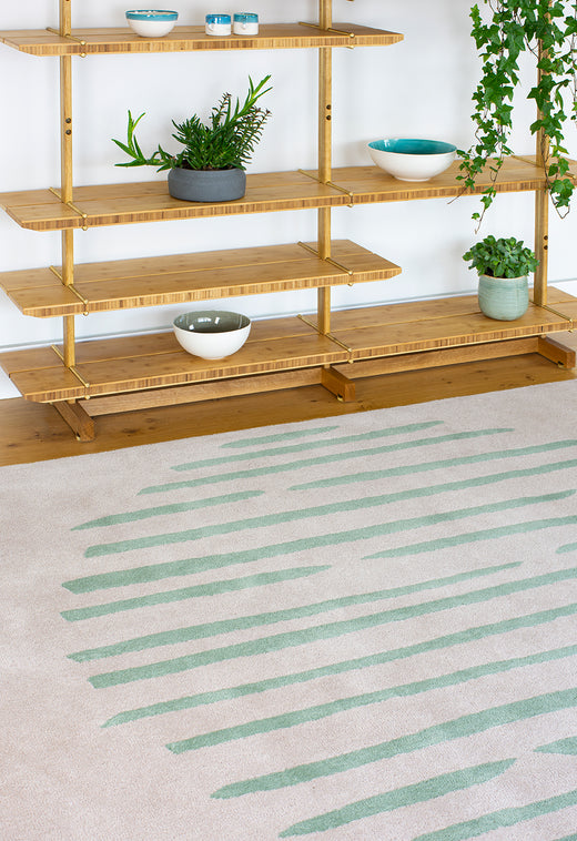 Laagpolig vloerkleed Claire Gaudion Island Leaf