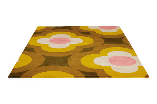 Laagpolig vloerkleed Orla Kiely Pulse Yellow 60306