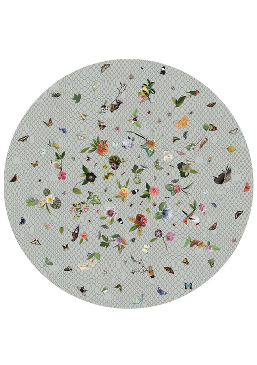 Laagpolig vloerkleed Moooi Carpets Garden of Eden Light Grey