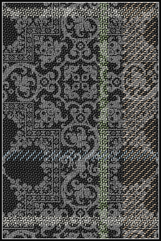 Laagpolig vloerkleed Moooi Carpets Fata Morgana TJ One