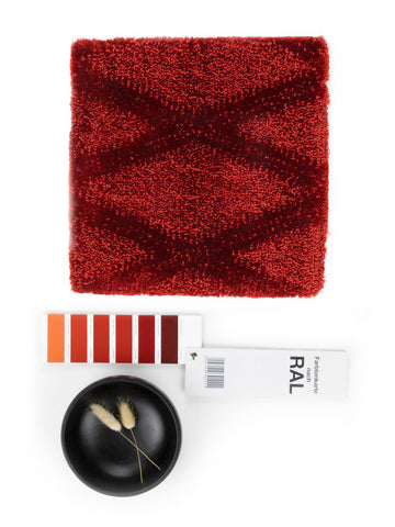 Vloerkleed MOMO Rugs Naturais Smooth Dark Red