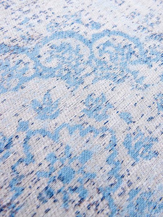 Vloerkleed Louis de Poortere Fading World Collection Medallion 9065 Grey Jeans