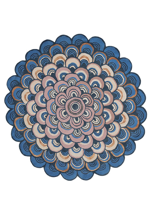 Vloerkleed Ted Baker Masquerade Round Blue 160008