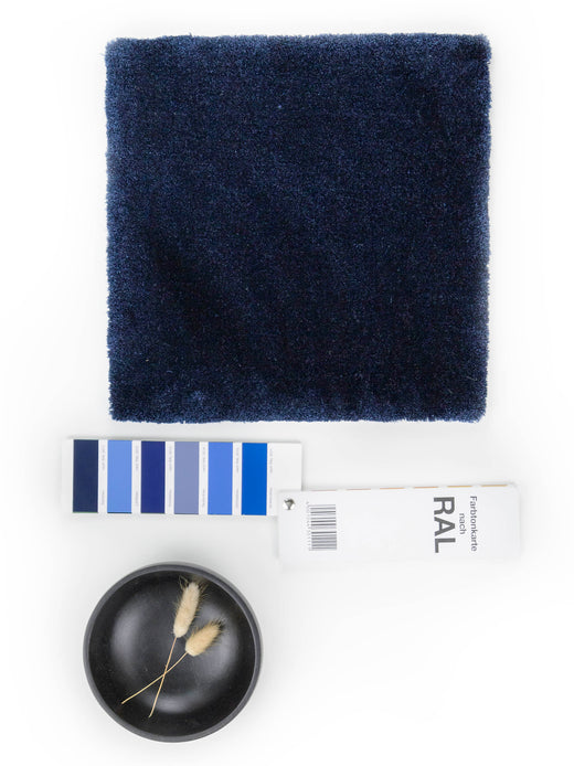 Vloerkleed MOMO Rugs Naturais Smooth Midnight Blue