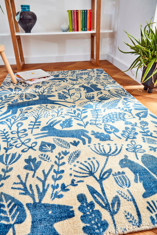 Vloerkleed Scion Kelda Cobalt 23508