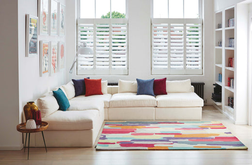 Laagpolig vloerkleed Harlequin Trattino Berry 44805