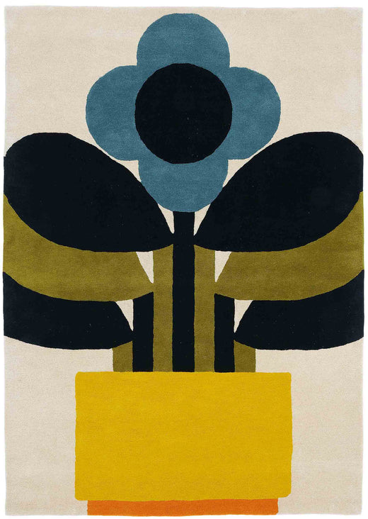 Laagpolig vloerkleed Orla Kiely Plant Pot 59905