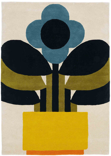 Laagpolig vloerkleed Orla Kiely Plant Pot 59905