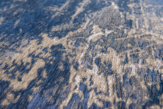 Laagpolig vloerkleed Louis de Poortere 8629 Mad Men Abyss Blue