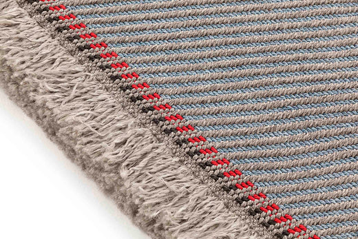 Vloerkleed GAN Garden Layers Diagonal Almond Blue