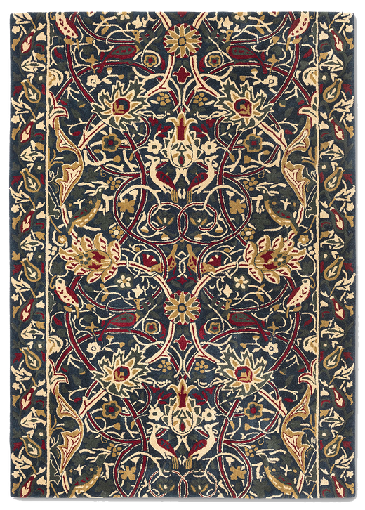 Vloerkleed Morris & Co Bullerswood Indigo Red 127308