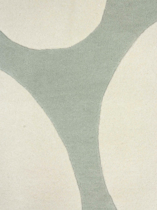 Vloerkleed Abstract en verfijnd Bubbles Eucalyptus