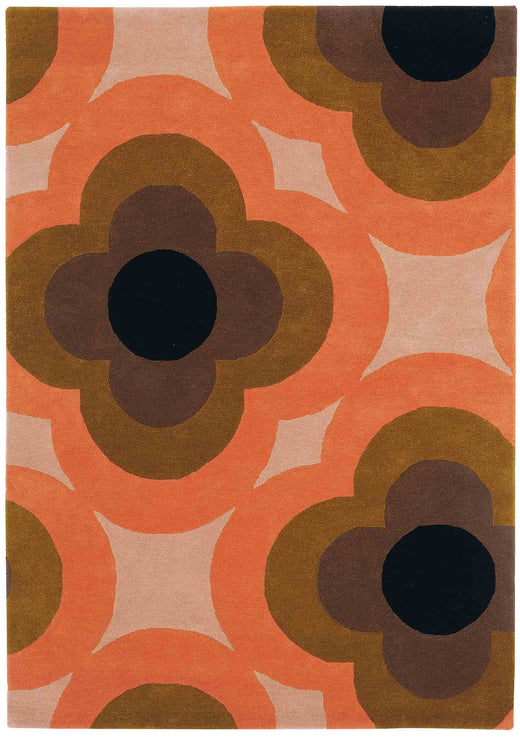 Laagpolig vloerkleed Orla Kiely Pulse Pink 60305