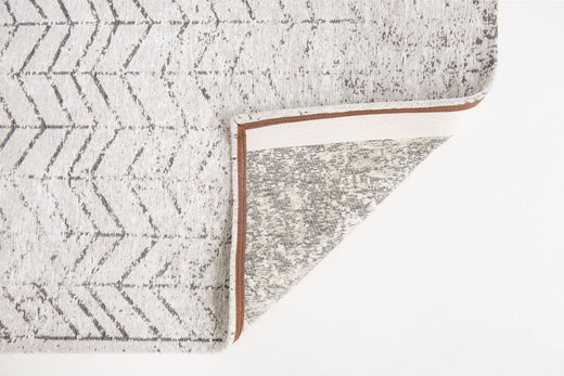 Laagpolig vloerkleed Louis de Poortere 8652 Mad Men Black on White