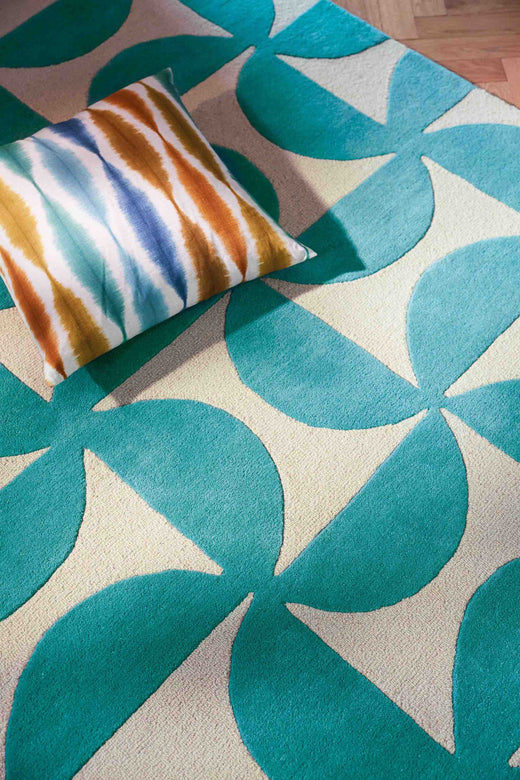 Laagpolig vloerkleed Scion Forma Marine 26207