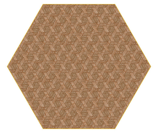Laagpolig vloerkleed Moooi Carpets Hexagon Brown