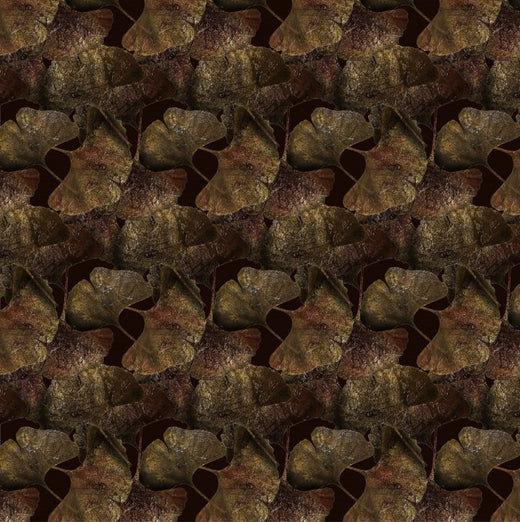 Laagpolig vloerkleed Moooi Carpets Ginko Leaf Rust