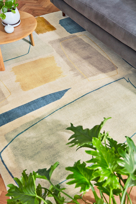 Vloerkleed Scion Composition Papaya 23706