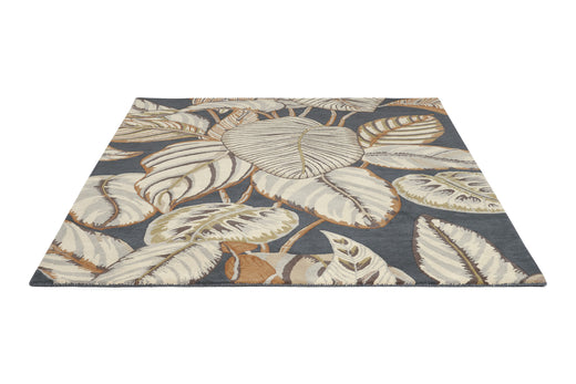 Laagpolig vloerkleed Sanderson Calathea Charcoal 50805