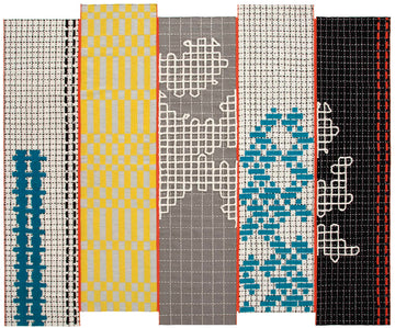 Vloerkleed GAN Bandas 300 Turquoise