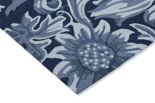 Morris & Co Sunflower Webb's Blue outdoor 427907