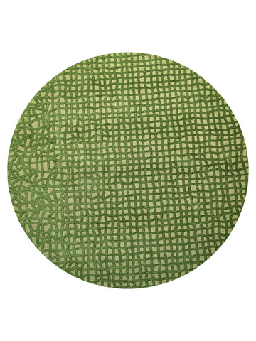 Rond vloerkleed Louis de Poortere Trammel Structures 9249 Alta Green