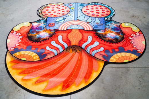 Laagpolig vloerkleed Moooi Carpets Plejaren