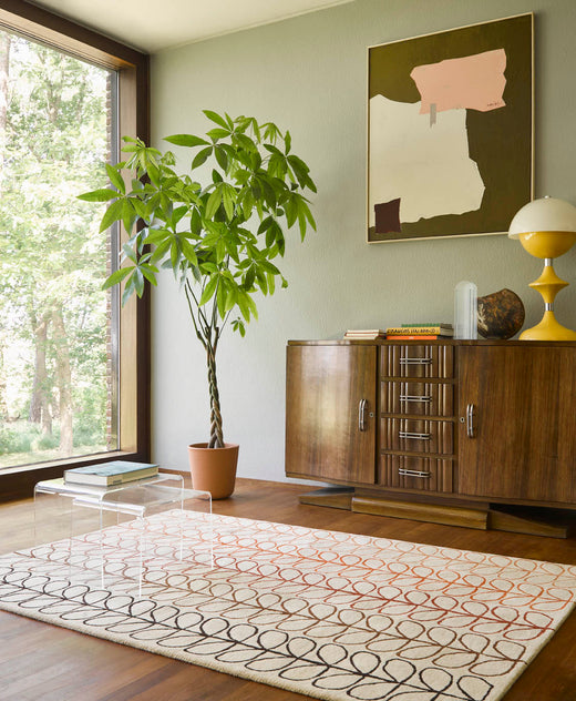 Vloerkleed Orla Kiely Linear Stem Ombre Tomato 061103