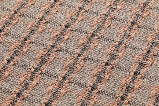Vloerkleed GAN Garden Layers Checks Terracotta