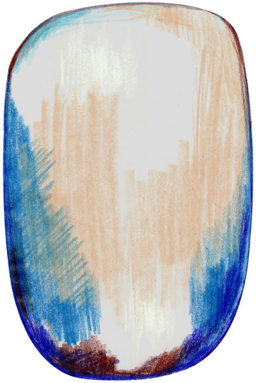 Laagpolig vloerkleed Moooi Carpets Scribble Blue Grey Beige