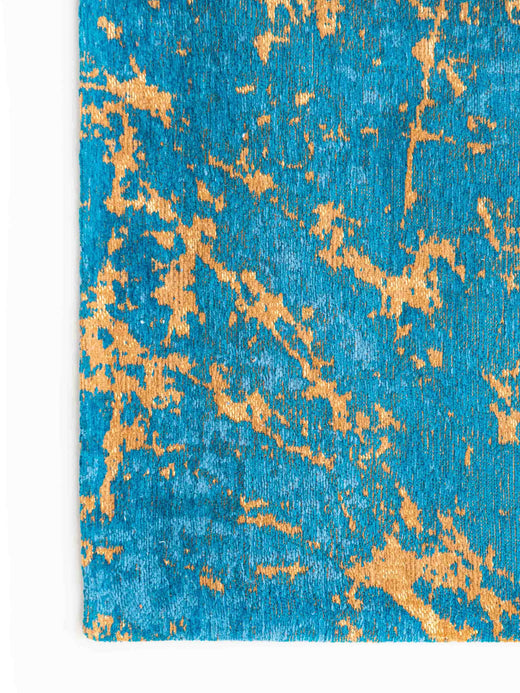 Vloerkleed Louis de Poortere Stellar Mad Men 9218 Lightning Turquoise