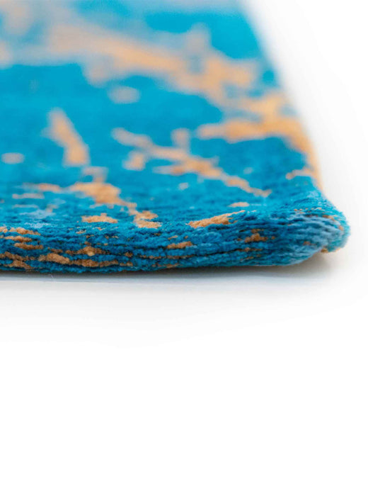 Vloerkleed Louis de Poortere Stellar Mad Men 9218 Lightning Turquoise